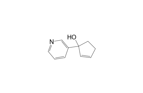 1-(3-pyridinyl)-1-cyclopent-2-enol