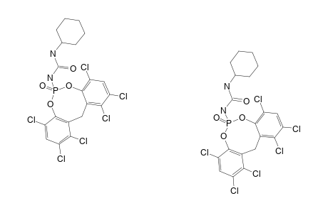 N-CYCLOHEXAN-N'-[1,2,4,8,10,11-HEXACHLORO-6-OXIDO-12H-DIBENZO-[D,G]-1,3,2-DIOXAPHOSPHOCIN-6-YL]-UREA