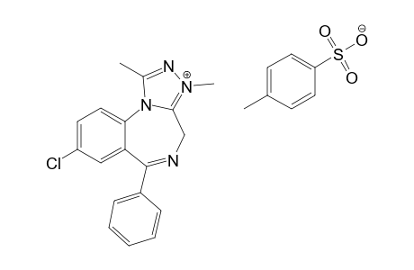 Tosylate of 8-Chloro-1,3-dimethyl-6-phenyl-4H-s-triazo[4,3-a][1,4]benzodiazepinium