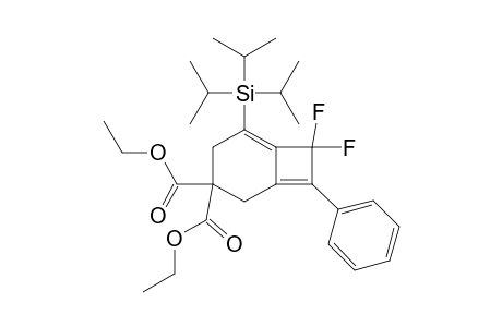 2-PHENYL-3,3-DIFLUORO-5-TRIISOPROPYLSILYL-7,7-DICARBOETHOXY-BICYCLO-[4.2.0]-OCTA-1,4-DIENE