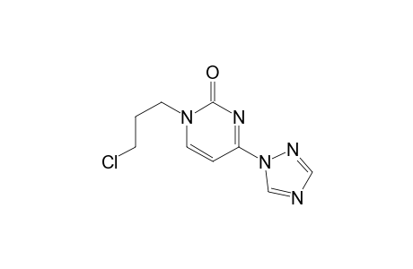 2(1H)-Pyrimidinone, 1-(3-chloropropyl)-4-(1H-1,2,4-triazol-1-yl)-