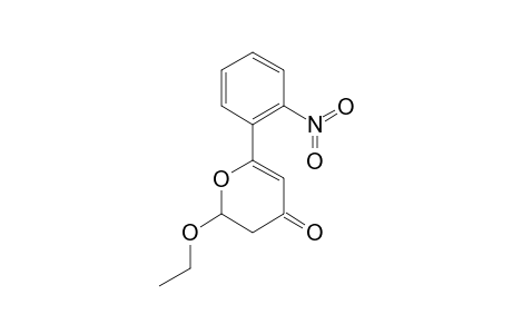 2-ETHOXY-6-(2-NITROPHENYL)-2,3-DIHYDRO-4H-PYRAN-4-ONE