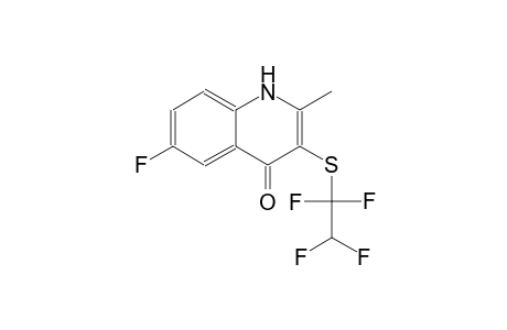1H-Quinolin-4-one, 6-fluoro-2-methyl-3-(1,1,2,2-tetrafluoroethylsulfanyl)-