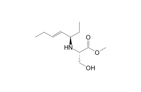 (S)-Methyl 2-((R,E)-hept-4-en-3-ylamino)-3-hydroxypropanoate