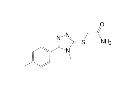 2-{[4-methyl-5-(4-methylphenyl)-4H-1,2,4-triazol-3-yl]sulfanyl}acetamide