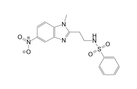 N-[2-(1-methyl-5-nitro-1H-benzimidazol-2-yl)ethyl]benzenesulfonamide