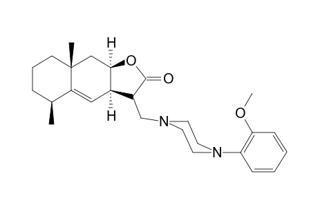 (3aR,5S,8aR,9aR)-3-[[4-(2-methoxyphenyl)-1-piperazinyl]methyl]-5,8a-dimethyl-3,3a,5,6,7,8,9,9a-octahydrobenzo[f]benzofuran-2-one