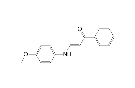 (E)-3-(4-methoxyanilino)-1-phenyl-2-propen-1-one