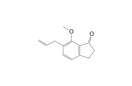 1H-Inden-1-one, 2,3-dihydro-7-methoxy-6-(2-propenyl)-