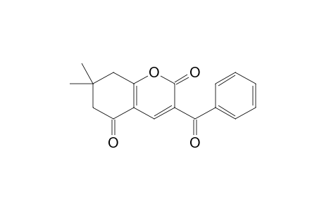 7,7-Dimethyl-3-benzoyl-5-oxo-5,6,7,8-tetrahydrocoumarin