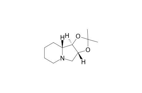 (1R,2R,8aR)-1,2-(isopropylidenedioxy)-indolizidine