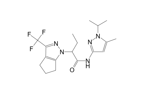 N-(1-isopropyl-5-methyl-1H-pyrazol-3-yl)-2-(3-(trifluoromethyl)-5,6-dihydrocyclopenta[c]pyrazol-1(4H)-yl)butanamide