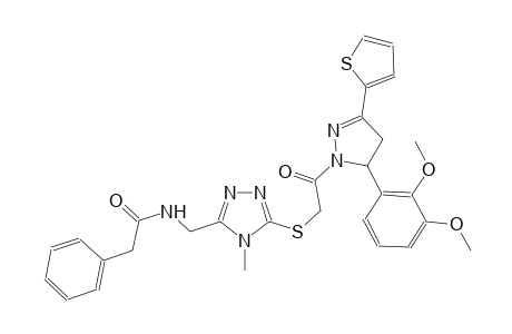 benzeneacetamide, N-[[5-[[2-[5-(2,3-dimethoxyphenyl)-4,5-dihydro-3-(2-thienyl)-1H-pyrazol-1-yl]-2-oxoethyl]thio]-4-methyl-4H-1,2,4-triazol-3-yl]methyl]-