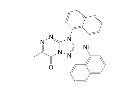 [1,2,4]Triazolo[5,1-c][1,2,4]triazin-4(8H)-one, 3-methyl-8-(1-naphthalenyl)-7-(1-naphthalenylamino)-