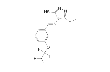 5-ethyl-4-({(E)-[3-(1,1,2,2-tetrafluoroethoxy)phenyl]methylidene}amino)-4H-1,2,4-triazol-3-yl hydrosulfide
