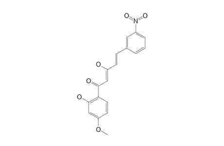3-HYDROXY-1-(2-HYDROXY-4-METHOXYPHENYL)-5-(3-NITROPHENYL)-2,4-PENTADIEN-1-ONE