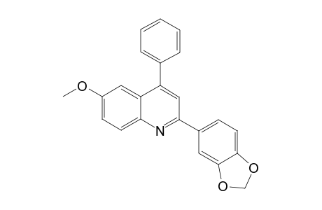 2-(Benzo[d][1,3]dioxol-5-yl)-6-methoxy-4-phenylquinoline
