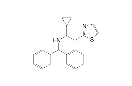 1-cyclopropyl-N-(diphenylmethyl)-2-(1,3-thiazol-2-yl)ethanamine