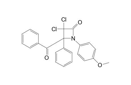 4-benzoyl-3,3-dichloro-1-(p-methoxyphenyl)-4-phenyl-2-azetidinone