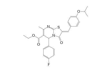 ethyl (2Z)-5-(4-fluorophenyl)-2-(4-isopropoxybenzylidene)-7-methyl-3-oxo-2,3-dihydro-5H-[1,3]thiazolo[3,2-a]pyrimidine-6-carboxylate