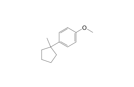 1-Methoxy-4-(1-methylcyclopentyl)benzene
