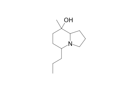 5-Propyl-8-methyl-8-hydroxypyrrolizidine