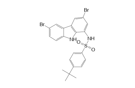 Benzenesulfonamide, N-(3,6-dibromo-9H-carbazol-1-yl)-4-(1,1-dimethylethyl)-