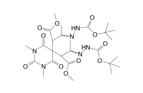 Di-tert-butyl 2,2'-[(1,3-dimethyl-2,4,6-trioxohexahydropyrimidine-5,5-diyl)bis(4-methoxy-4-oxobut-3-yl-2-ylidene)]dihydrazinecarboxylate