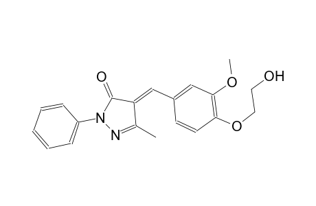 (4E)-4-[4-(2-hydroxyethoxy)-3-methoxybenzylidene]-5-methyl-2-phenyl-2,4-dihydro-3H-pyrazol-3-one
