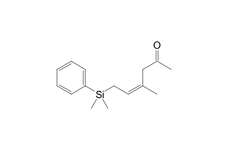 (Z)-6-[dimethyl(phenyl)silyl]-4-methyl-hex-4-en-2-one