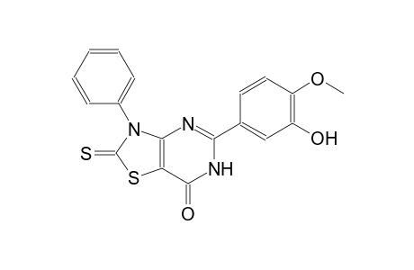 5-(3-hydroxy-4-methoxyphenyl)-3-phenyl-2-thioxo-2,3-dihydro[1,3]thiazolo[4,5-d]pyrimidin-7(6H)-one