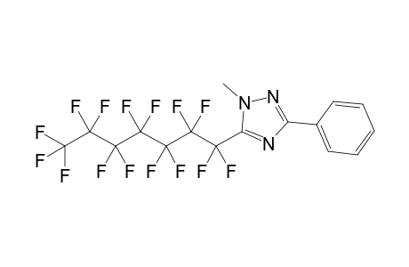 1-Methyl-5-(1,1,2,2,3,3,4,4,5,5,6,6,7,7,7-pentadecafluoroheptyl)-3-phenyl-1,2,4-triazole