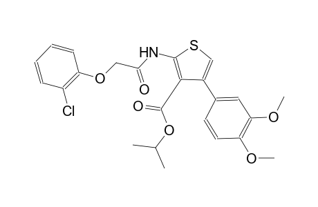 isopropyl 2-{[(2-chlorophenoxy)acetyl]amino}-4-(3,4-dimethoxyphenyl)-3-thiophenecarboxylate