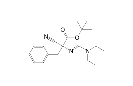 t-Butyl 2-cyano-2-{[(diethylamino)methylidene]amino}-3-phenylpropanoate