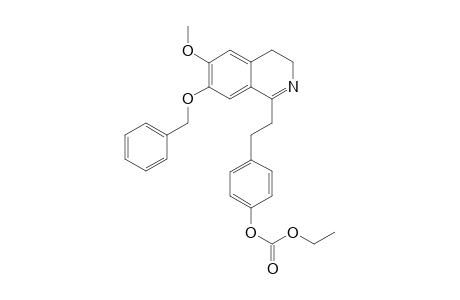 7-(Benzyloxy)-1-[p-(ethoxycarbonyl)oxyyphenetyl]-3,4-dihydro-6-methoxyisoquinoline
