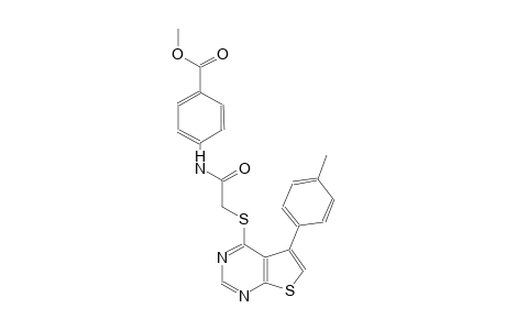methyl 4-[({[5-(4-methylphenyl)thieno[2,3-d]pyrimidin-4-yl]sulfanyl}acetyl)amino]benzoate