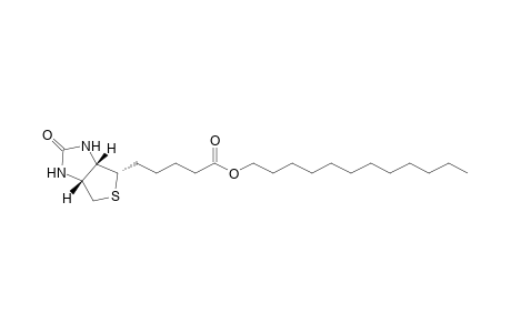 5-[(3aS,4S,6aR)-2-keto-1,3,3a,4,6,6a-hexahydrothien[3,4-d]imidazol-4-yl]valeric acid lauryl ester