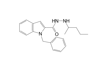 1-benzylindole-2-carboxylic acid, 2-(1-methylbutyl)hydrazide