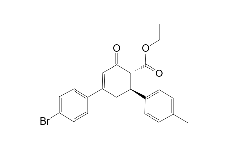 3-(BROMOPHENYL)-(5R)-(PARA-METHYLPHENYL)-(6T)-CARBETHOXYCYCLOHEX-2-ENONE
