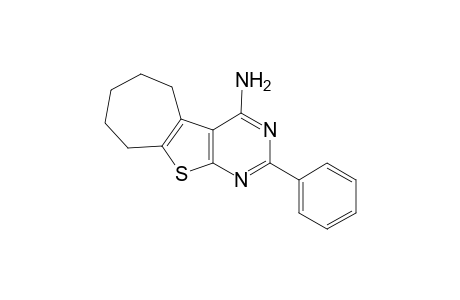 6,7,8,9-Tetrahydro-2-phenyl-5H-cyclohepta[4,5]thieno[2,3-d]pyrimidin-4-amine