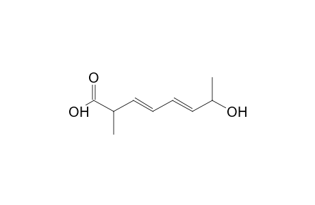 (3E,5E)-2-methyl-7-oxidanyl-octa-3,5-dienoic acid