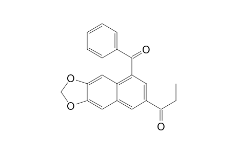 1-{8-Benzoyl-2H-naphtho[2,3-d][1,3]dioxol-6-yl}propan-1-one