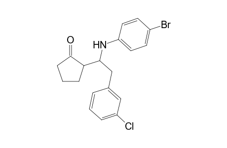 2-{.alpha.-[N-(4'-Bromophenyl)amino]-(3"-chlorobenzyl)}-cyclopentanone
