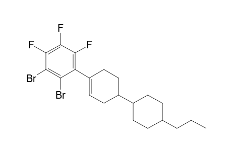 4-(2,3-dibromo-4,5,6-trifluoro-phenyl)-4'-propylbicyclohexyl-3-ene