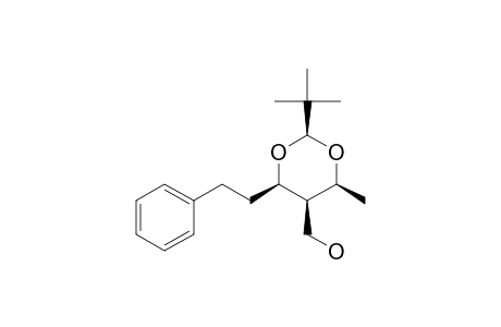 (2R,4S,6R)-2-tert-Butyl-5-hydroxymethyl-6-methyl-4-(2'-phenyl-ethyl)1,3-dioxane