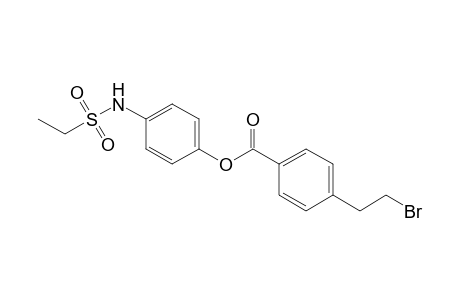 Benzoic acid, 4-(2-bromoethyl)-, 4-[(ethylsulfonyl)amino]phenyl ester