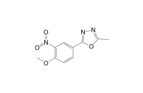 2-(4-Methoxy-3-nitrophenyl)-5-methyl-1,3,4-oxadiazole