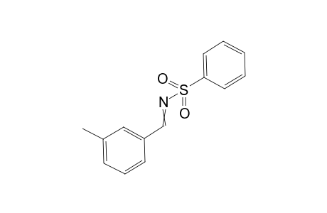 N-[(3-Methylphenyl)methylidene]benzenesulfonamide