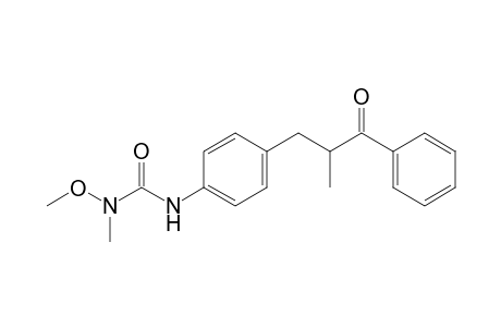 Urea, N-methoxy-N-methyl-N'-[4-(2-methyl-3-oxo-3-phenyl-propyl)phenyl]-