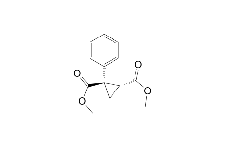 1,2-Cyclopropanedicarboxylic acid, 1-phenyl-, dimethyl ester, trans-